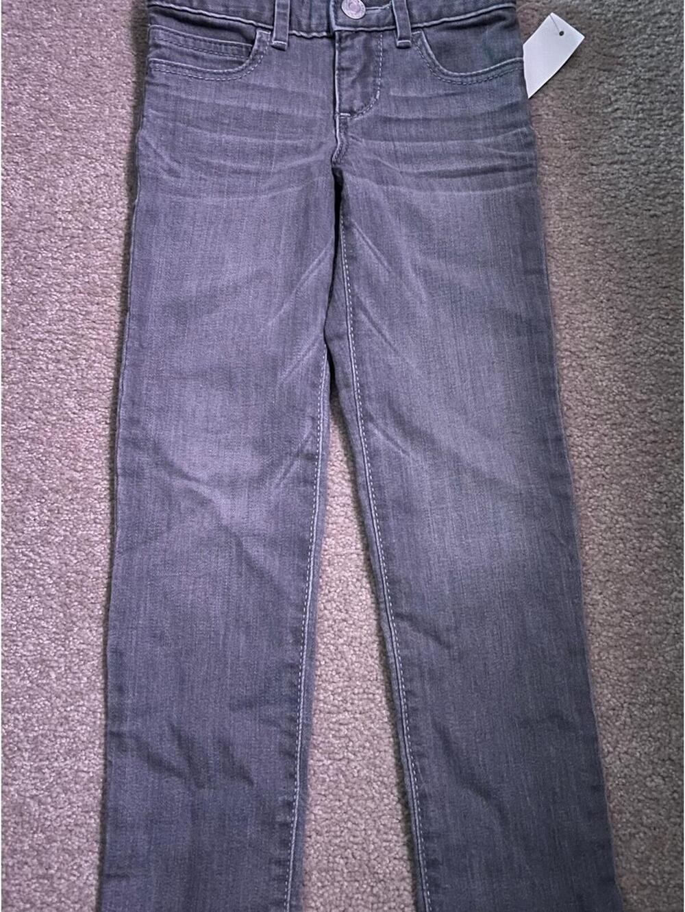 Girls GAP kids 5 slim NWT Grey Straight-Leg Jeans